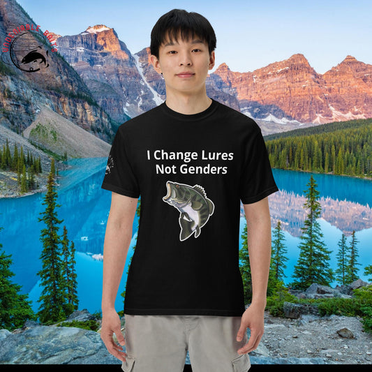 I Change Lures Not Genders Men’s garment-dyed heavyweight t-shirt